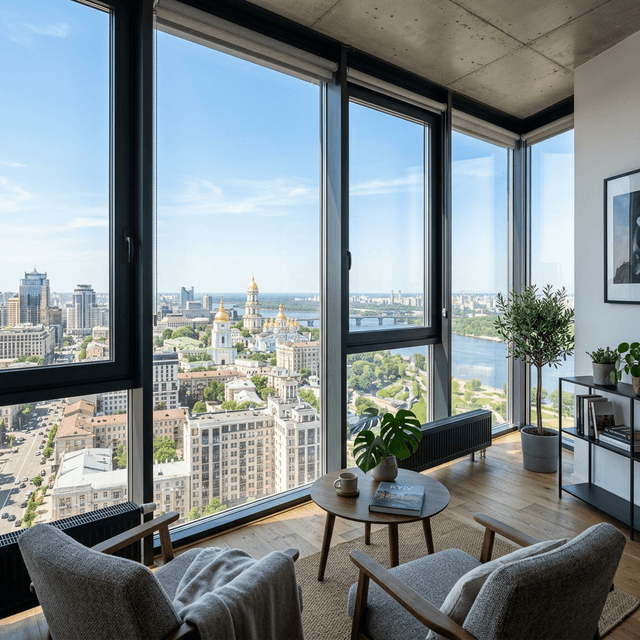 Панорамне скління балкону Київ